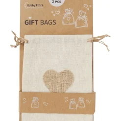 Merk Inpakken></noscript>Hobby Flora Katoenen Cadeauzakjes