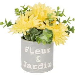 Merk Kunstplanten & -Bloemen></noscript>Kunstbloem In Pot Met Tekst