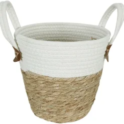 Merk Woonaccessoires></noscript>Zeegras Mand Met Hengsels