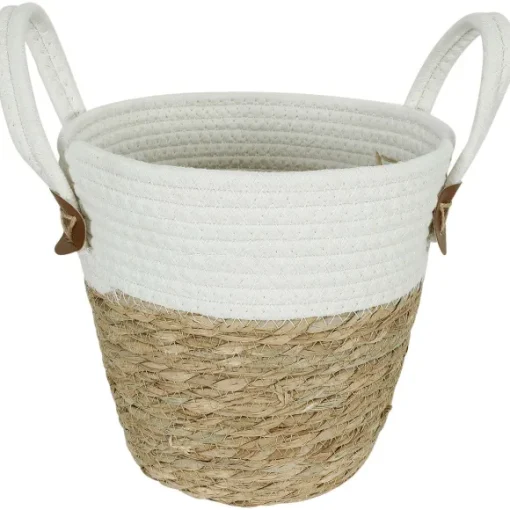 Merk Woonaccessoires>Zeegras Mand Met Hengsels